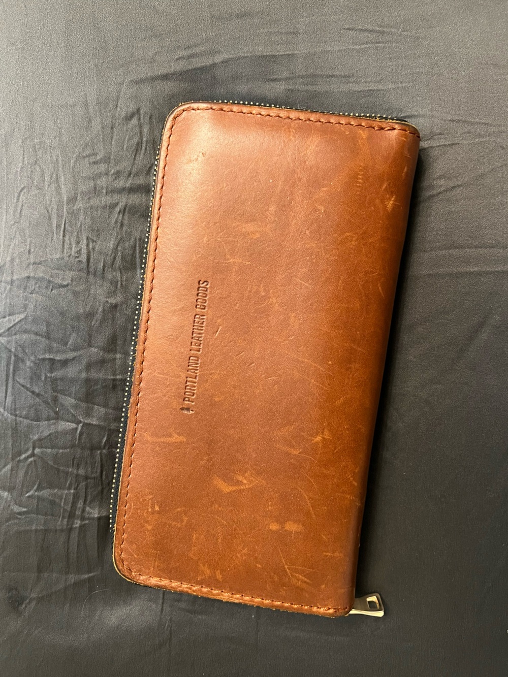 Portland Leather Accordian Zip Wallet
